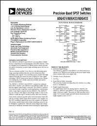 Click here to download ADG431 Datasheet