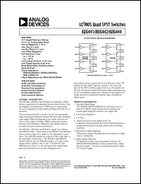 Click here to download ADG441 Datasheet