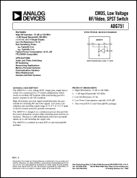 Click here to download ADG751 Datasheet
