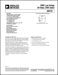 Click here to download ADG752 Datasheet