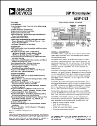 Click here to download ADSP-2183 Datasheet