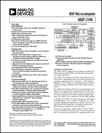Click here to download ADSP-2184 Datasheet