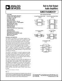 Click here to download SSM2275 Datasheet