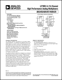 Click here to download ADG407BN Datasheet