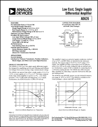 Click here to download AD626AR-REEL7 Datasheet