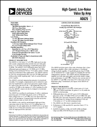 Click here to download AD829JCHIPS Datasheet