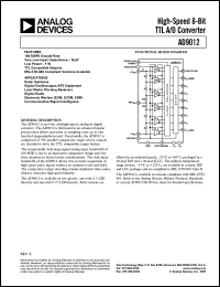 Click here to download AD9012TE Datasheet