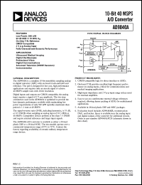 Click here to download AD9040A/PCB Datasheet