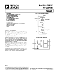 Click here to download AD9058AJJ Datasheet