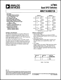 Click here to download ADG212AKP Datasheet