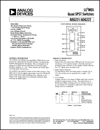 Click here to download ADG221BP Datasheet