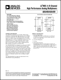Click here to download ADG408TQ Datasheet