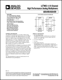 Click here to download ADG409BR Datasheet