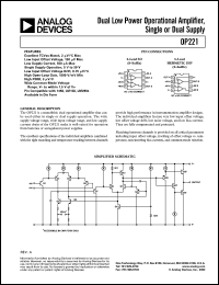 Click here to download OP221GS Datasheet