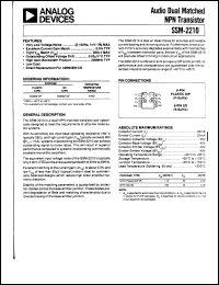 Click here to download SSM2210 Datasheet