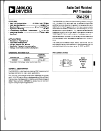 Click here to download SSM2220S Datasheet