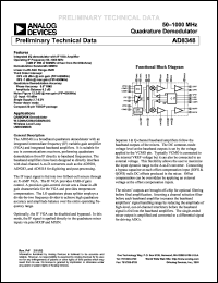 Click here to download AD8348ARU Datasheet