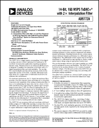 Click here to download AD9772AAST Datasheet