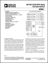 Click here to download AD9888KS-100 Datasheet