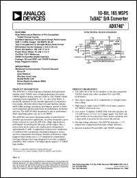 Click here to download AD9740ARU Datasheet