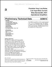 Click here to download AD8610ARM Datasheet