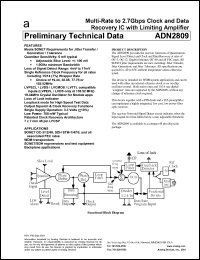 Click here to download ADN2809XCP Datasheet