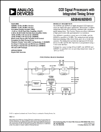 Click here to download AD9849KST Datasheet