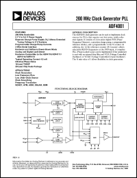 Click here to download ADF4001BRU Datasheet