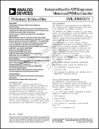 Click here to download EVAL-ADM1031 Datasheet