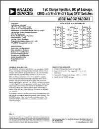 Click here to download ADG613YRU Datasheet