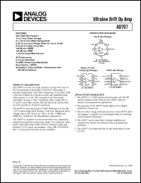 Click here to download AD707KN Datasheet