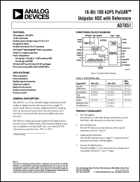 Click here to download AD7651 Datasheet