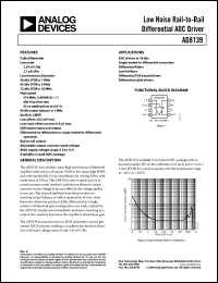 Click here to download AD8139ACP-R2 Datasheet