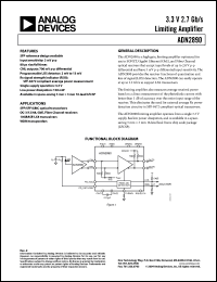 Click here to download ADN2890ACP-RL7 Datasheet