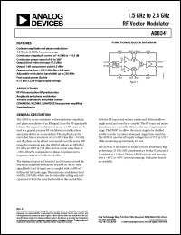 Click here to download AD8341ACPZ-REEL7 Datasheet