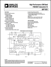 Click here to download ADF7020BCP Datasheet
