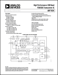 Click here to download ADF7020 Datasheet