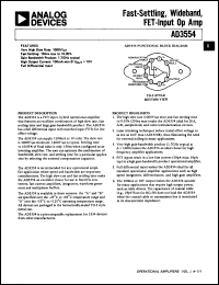 Click here to download AD3554SM Datasheet