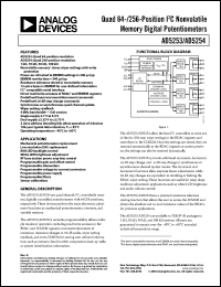 Click here to download AD5253 Datasheet