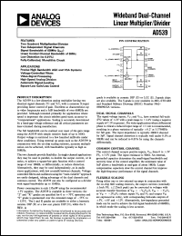 Click here to download AD539KDZ Datasheet