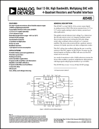 Click here to download AD5405YCP Datasheet