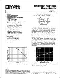 Click here to download AD629ARZ-RL Datasheet