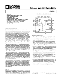 Click here to download AD630J Datasheet