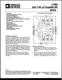 Click here to download AD7549SCHIPS Datasheet