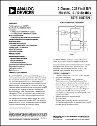 Click here to download AD7911 Datasheet