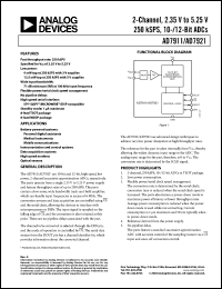 Click here to download AD7911ARMZ-REEL7 Datasheet