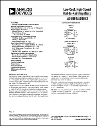 Click here to download AD8092ARM Datasheet