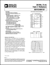 Click here to download AD8185ARU-REEL Datasheet