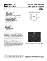 Click here to download AD825AR-REEL Datasheet