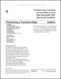 Click here to download AD8610 Datasheet